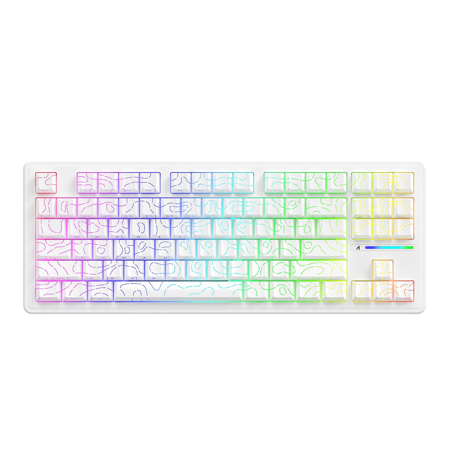 ATTACK SHARK M87PRO Wireless Mechanical Keyboard with Side Printed PBT Keycaps